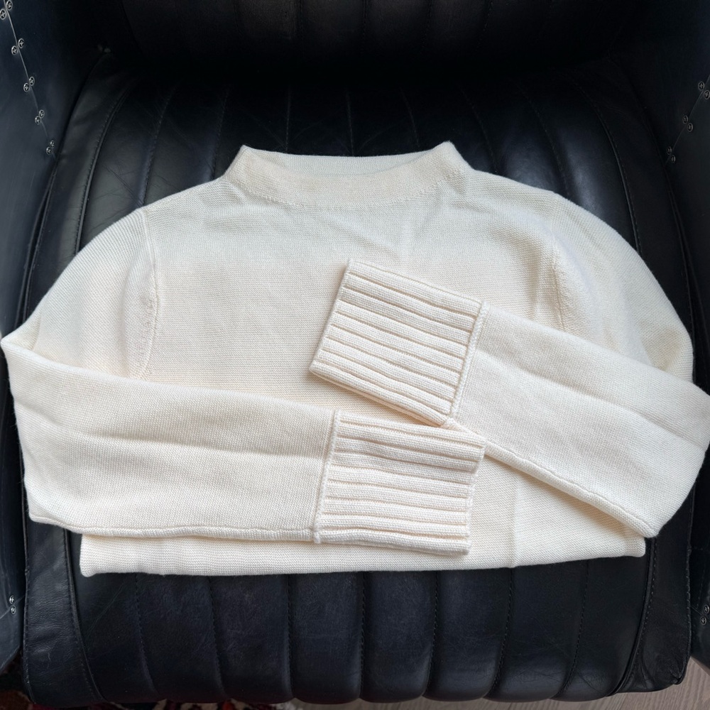 Club Monaco 100% wool funnel neck sweater
